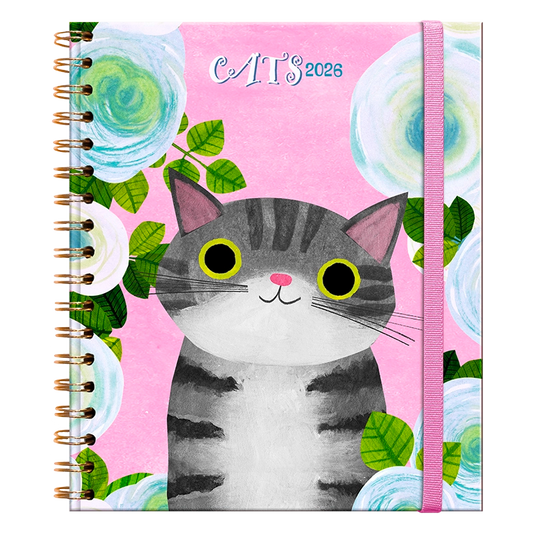 Agenda de Planet Cat Diaria 2026 – Espiral