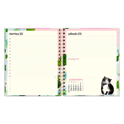 Agenda de Planet Cat Diaria 2026 – Espiral