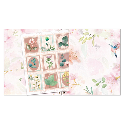 Agenda Floral Semanal 2026 con espiral