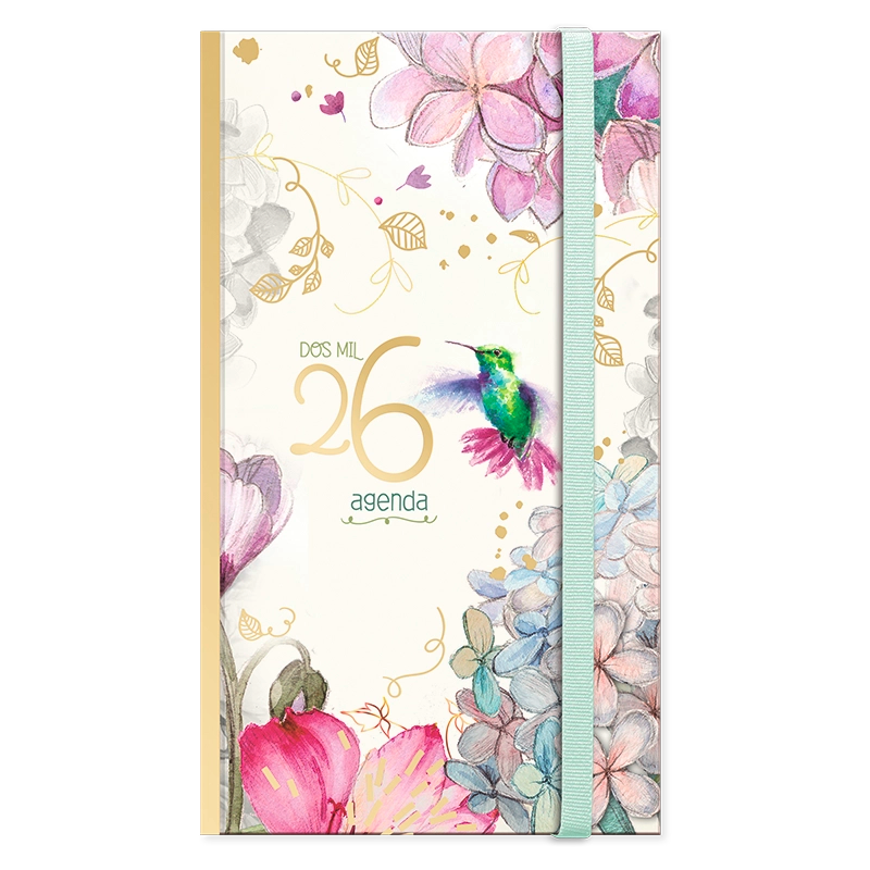 Agenda Floral Semanal 2026 chequera