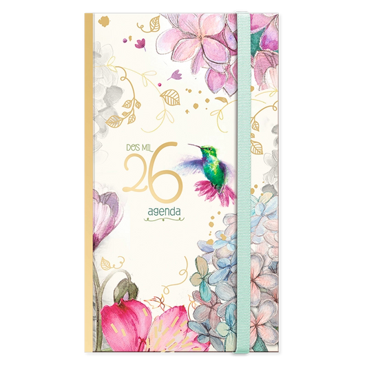 Agenda Floral Semanal 2026 chequera