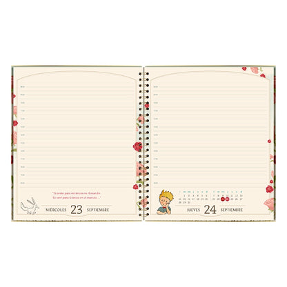 Agenda El Principito Diaria 2026 con espiral