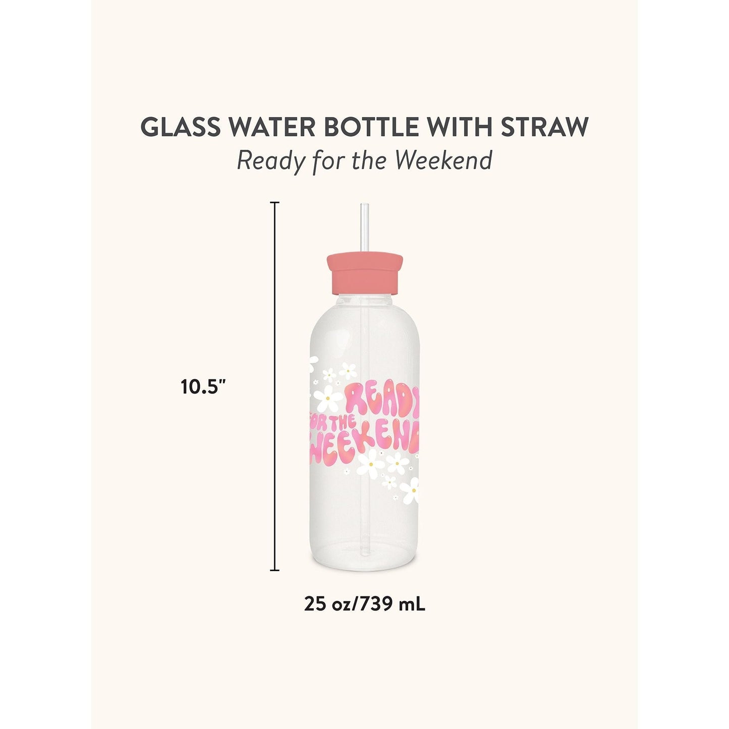 Botella de Vidrio Get Ready for the Weekend