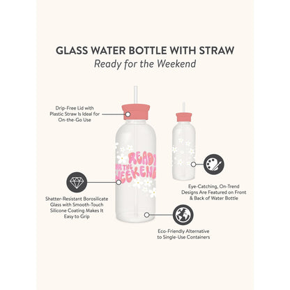 Botella de Vidrio Get Ready for the Weekend