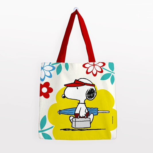 Bolsa Algodón Grande – Snoopy vamos a la playa