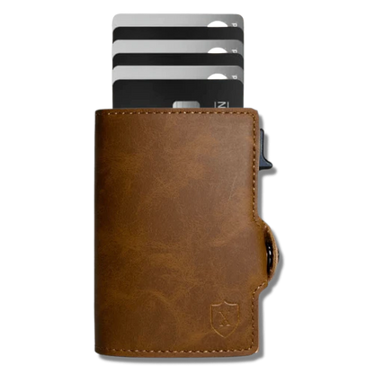 Billetera De Luxe Gold Brown Xclusive