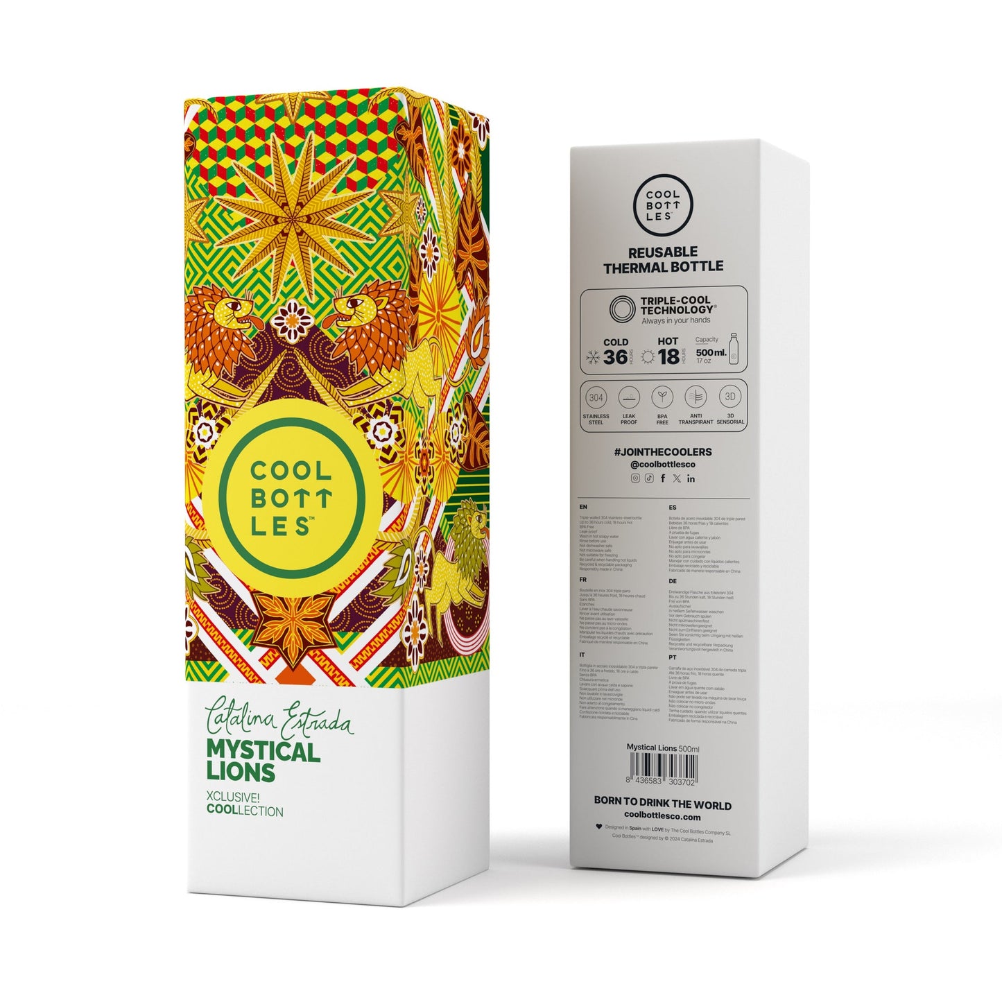 Botella Térmica  Mystical Lions - Catalina Estrada 500 ML