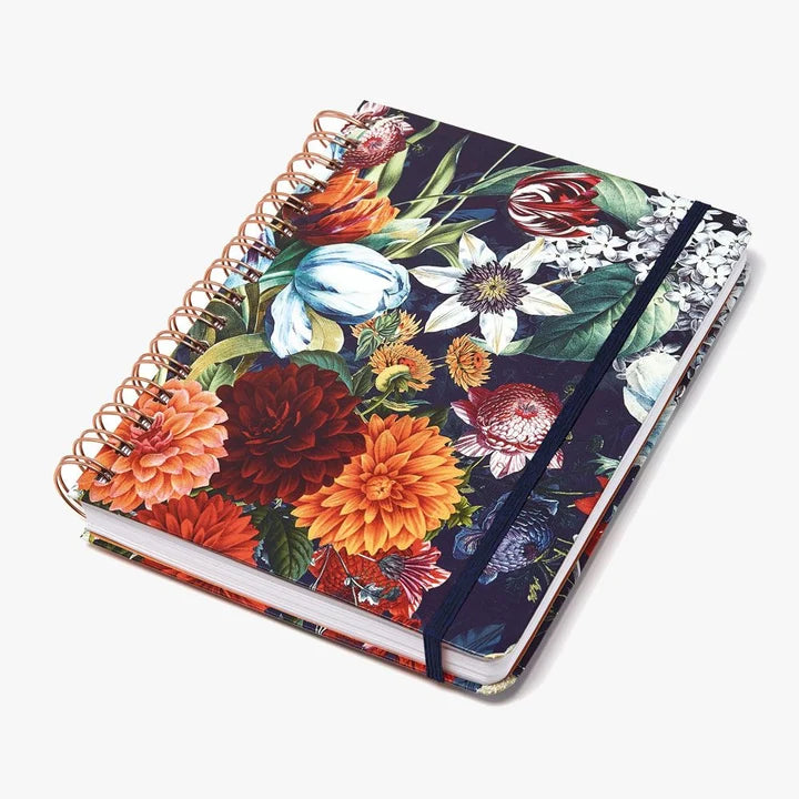 Cuaderno Tapa dura punteado Dahlias