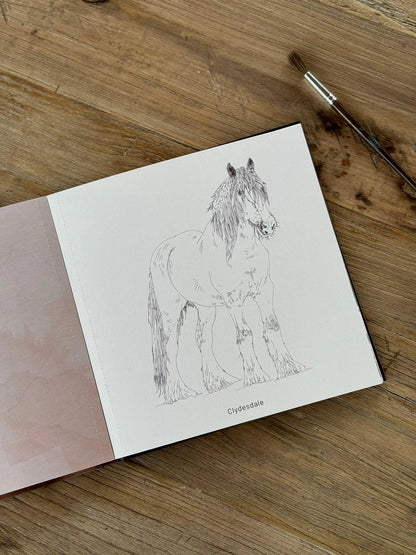 Libro para colorear Caballos