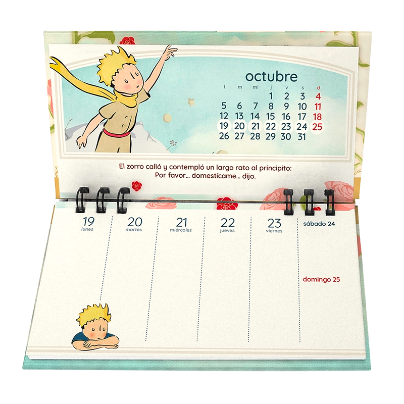 Calendario de Escritorio 2026 – El Principito