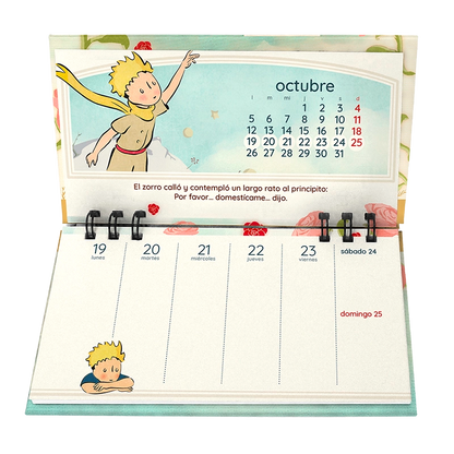 Calendario de Escritorio 2026 – El Principito