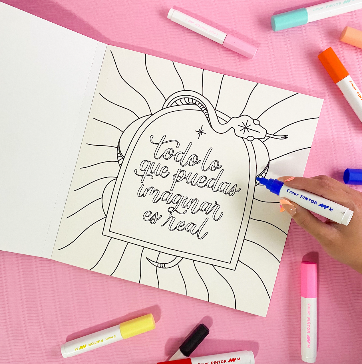 Libro para colorear Universo Mágico por las Letras de Angeles