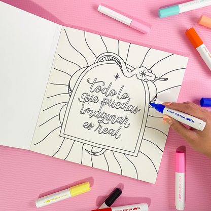 Libro para colorear Universo Mágico por las Letras de Angeles