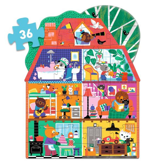 Puzzle Gigante La casa de los amiguitos 36 piezas