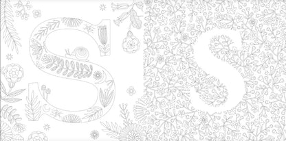 Letras creativas para colorear
