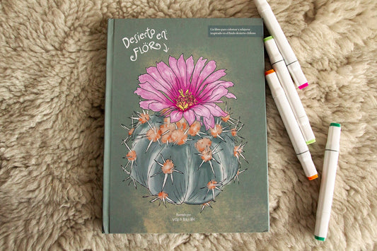 Libro para colorear Desierto en Flor