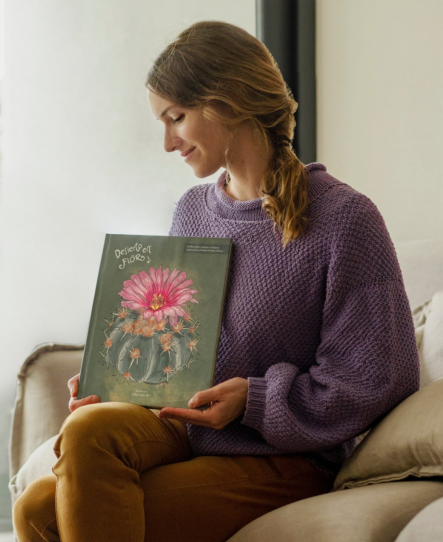 Libro para colorear Desierto en Flor