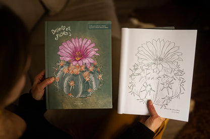 Libro para colorear Desierto en Flor