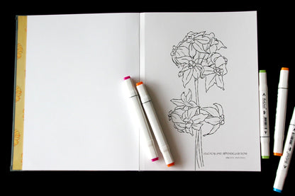 Libro para colorear Desierto en Flor