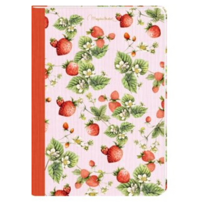 Libreta tapa blanda  Jardin campestre - Strawberry