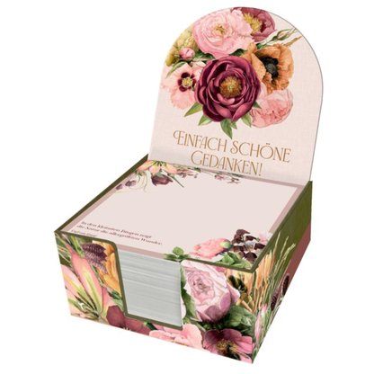 Taco de notas ¡Pensamientos simplemente hermosos! Magia floral