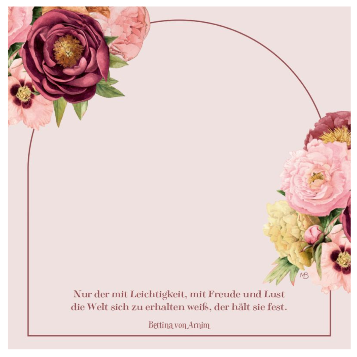 Taco de notas ¡Pensamientos simplemente hermosos! Magia floral
