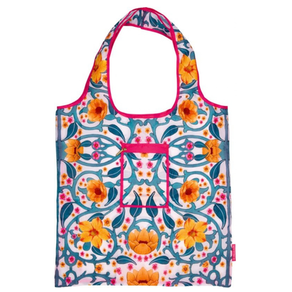 Bolsa plegable floral ornamental