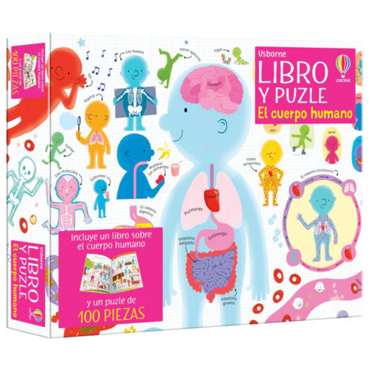 Libro y Puzzle - El cuerpo Humano 100 piezas