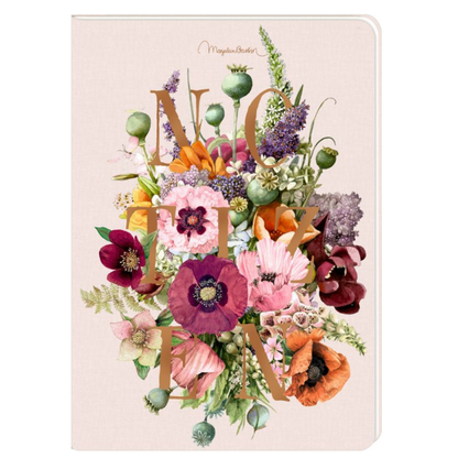 Libreta de notas tapa blanda Magia Floral