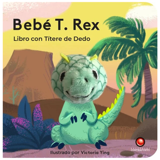 Libro con títere De Dedo - Bebe  Dino