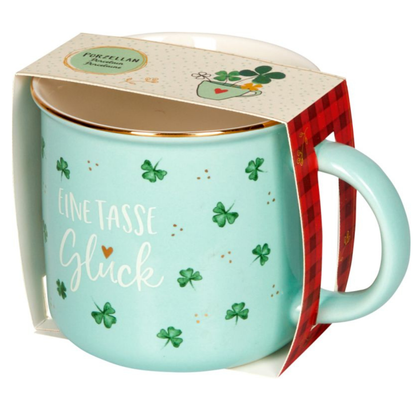 Mug porcelana Trébol de la suerte