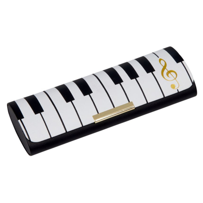 Estuche de lentes con paño de limpieza Teclado musical
