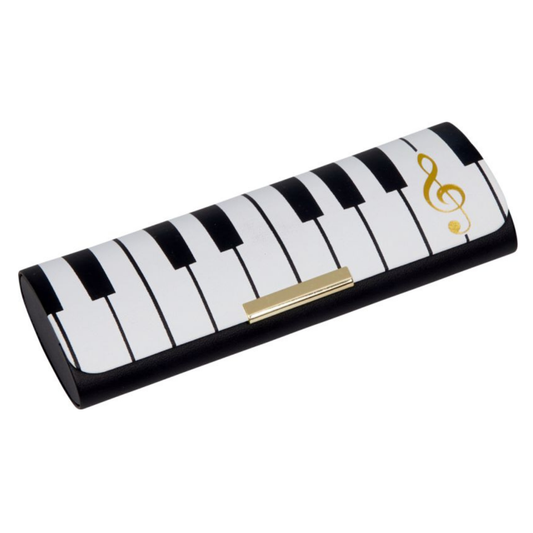 Estuche de lentes con paño de limpieza Teclado musical