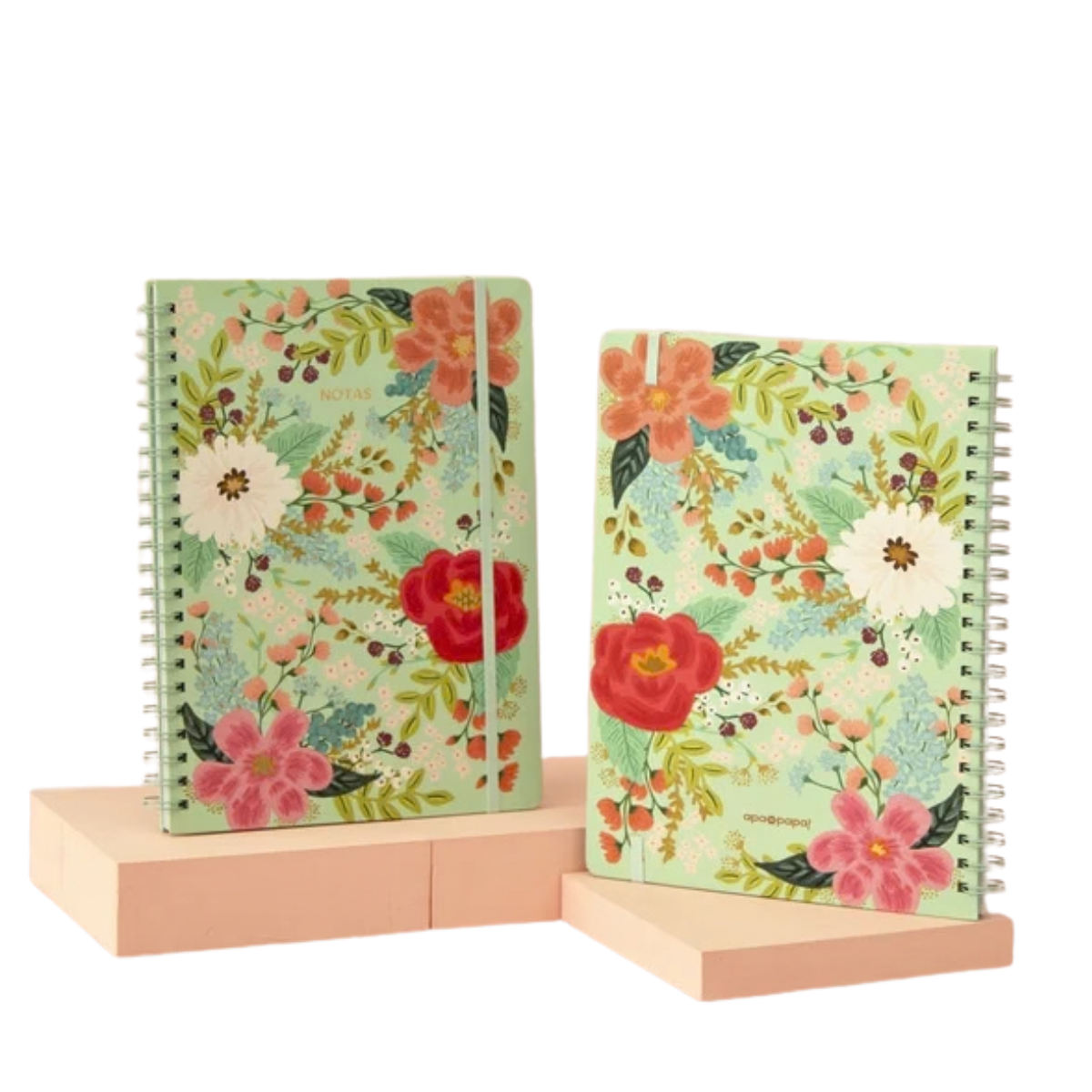 Cuaderno Grande con espiral Flores