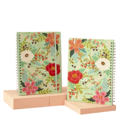 Cuaderno Grande con espiral Flores