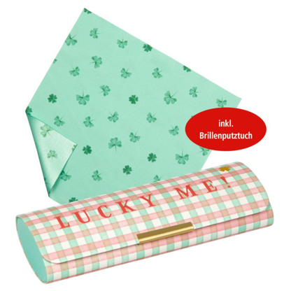 Estuche de lentes con paño de limpieza Lucky Me