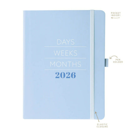 Agenda 2026 Blue Modern 18 Meses