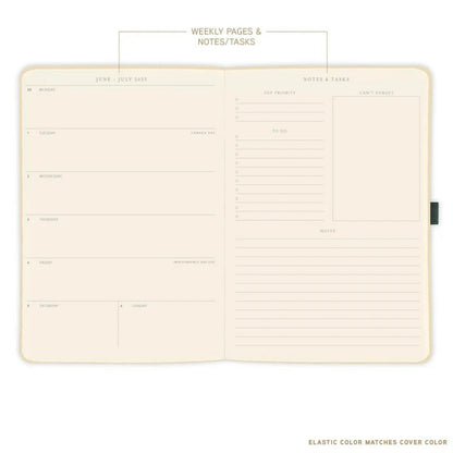 Agenda 2026 Apollo Negro A4 18 Meses