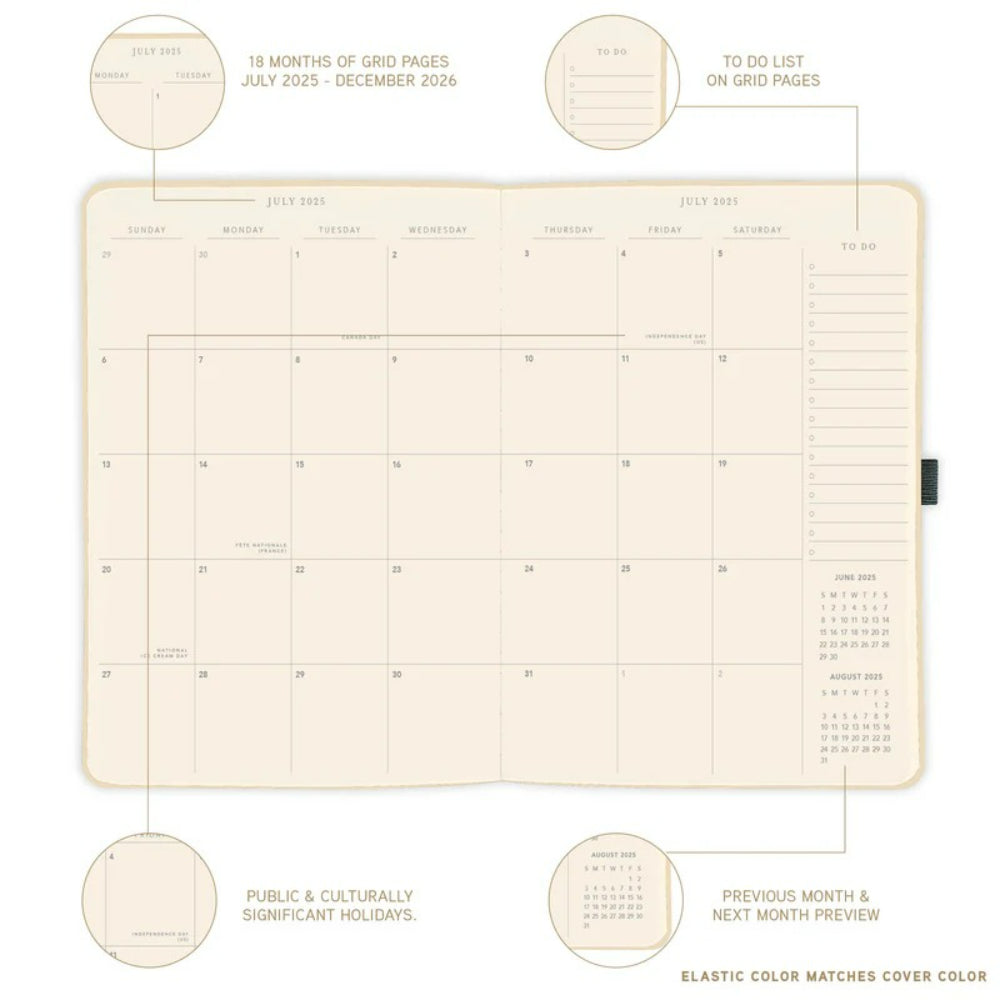 Agenda 2026 Apollo Azul A4 18 Meses