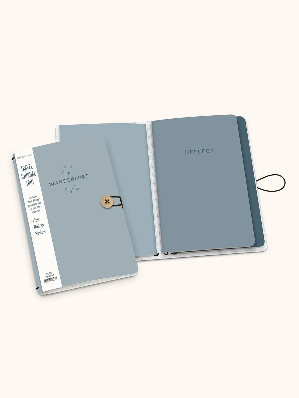 Trío de diarios de viaje Wanderlust