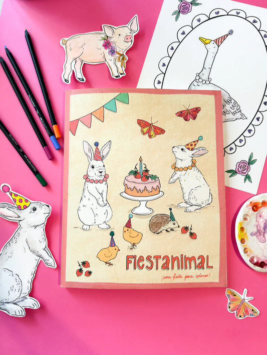 Libro para colorear Fiestanimal