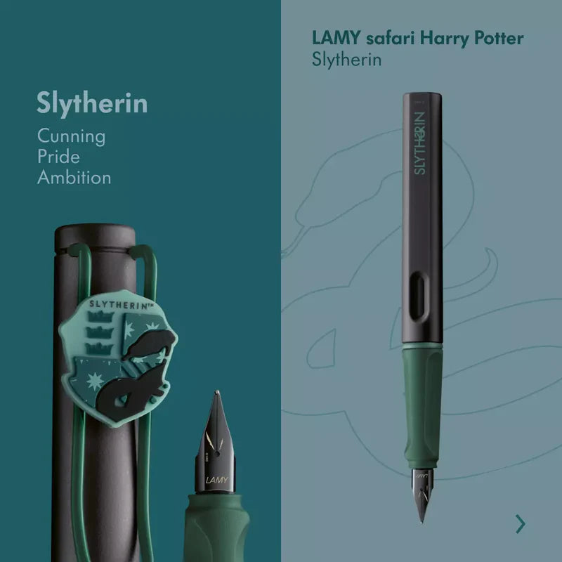 Pluma estilográfica Lamy Safari Harry Potter Slytherin