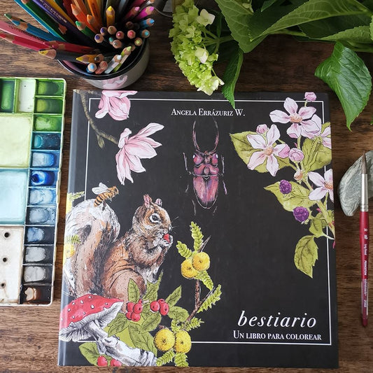 Libro para colorear: Bestiario - Angela Errázuriz