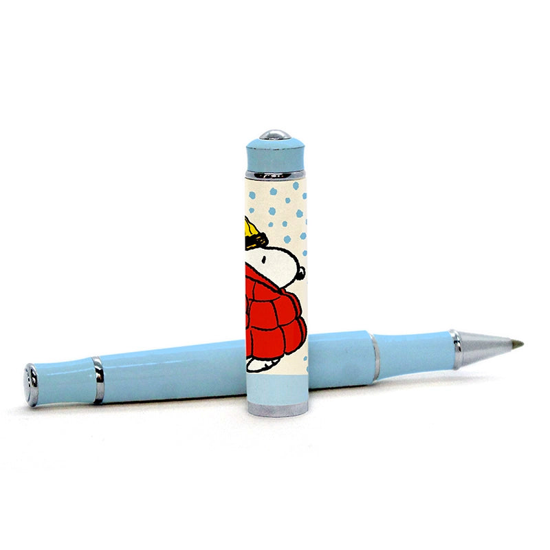Lapicera roller Snoopy celeste