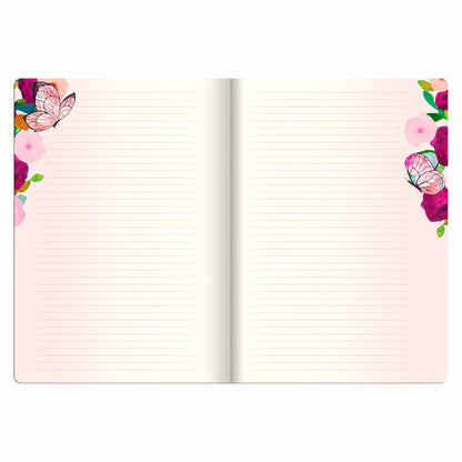 Libreta Tapa Blanda Grande – Butterfly
