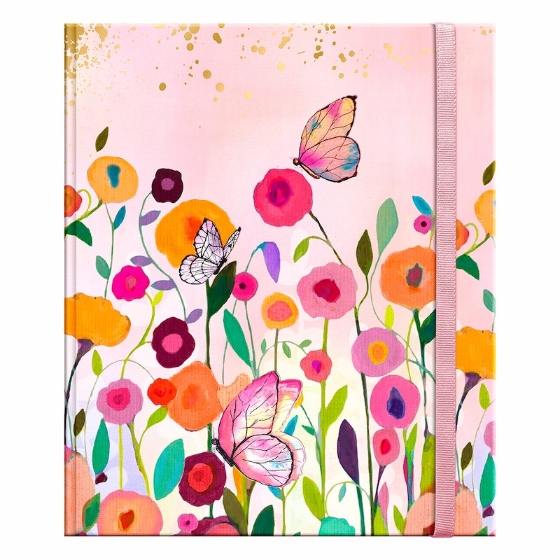 Libreta Tapa dura Grande – Butterfly Rose