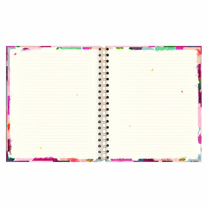 Libreta Tapa Dura con Espiral Grande Butterfly