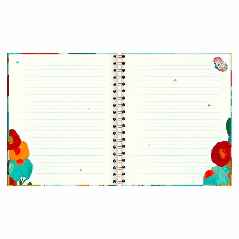 Cuaderno Tapa Dura con Espiral Butterfly