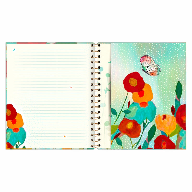 Cuaderno Tapa Dura con Espiral Butterfly