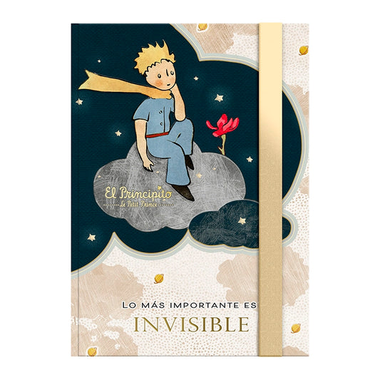 Libreta Tapa dura Pequeña – El Principito y flor